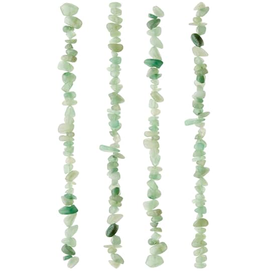 12 Pack: Green Aventurine Chip Beads, 7mm by Bead Landing™